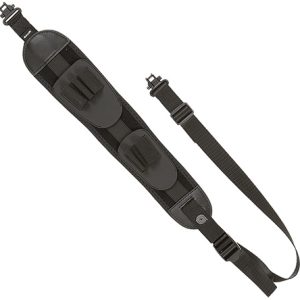 Allen 8888 Denali  Rifle Sling w/Swivels Black Neoprene w/Slip-Proof Sharkskin Back, Adjustable Length 22" to 42", 3" Wide, 5 Cartridge Loops