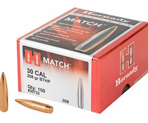 HRNDY MATCH 30CAL .308 208GR 100CT