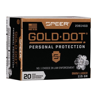 9MM Luger 115gr Gold Dot Hollow Point 20/box