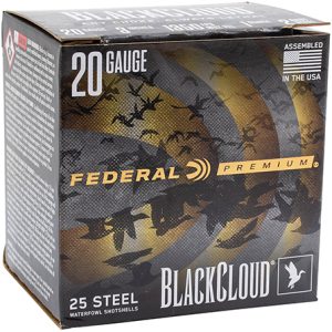 Federal PWUX2092 Premium Black Cloud 20Gauge 3" 1oz 25 Per Box/10 Case