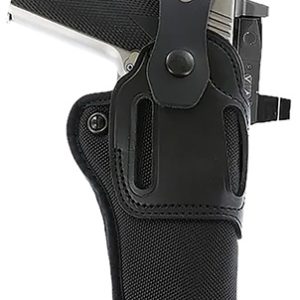 Galco SA95RB Switchback Strongside Crossdraw Belt Black Hybrid Leather-Synthetic Ambidextrous