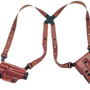 Galco MC290B Miami Classic Shoulder System Shoulder Fits Chest Up To 56" Black Leather Fits Kahr Arms Right Hand