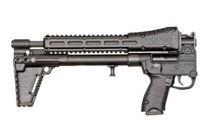 A picture of 0003260 keltec sub 2000 g2 9mm rifle 10rd m lok mp mags adj stock blued green finish with USA Gun Store