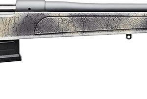 Bergara Rifles B14LM368 B-14 Wilderness HMR 300 PRC 5+1 26" Threaded, Sniper Gray Cerakote Barrel/Rec, Adj. SoftTouch Woodland Camo Stock with Mini-Chassis, Omni Muzzle Brake