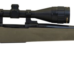 Howa HGP265PRCG M1500 Gamepro Gen2 6.5 PRC 3+1 24" Threaded Barrel, Blued Metal Finish, Green Fixed Hogue Pillar-Bedded Overmolded Stock, Includes GamePro 4-12x40mm Scope