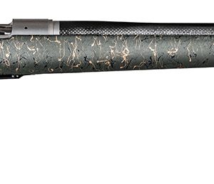 Christensen Arms CA10299H14213 Ridgeline  6.5 Creedmoor 4+1 24" Carbon Fiber/Threaded Barrel, Natural Stainless, Green with Black/Tan Webbing Stock