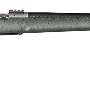Christensen Arms 8010800106 Summit TI  Full Size 6.5 PRC 3+1, 24" Natural Titanium Steel Threaded Barrel, Natural Titanium Aluminum Receiver, Green w/Black Webbing Fixed Thumbhole Stock