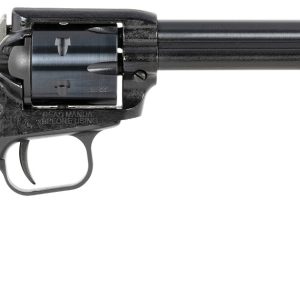 Heritage Mfg RR22MB6PG Rough Rider  22 LR/22 WMR 6 Shot, 6.50" Black Steel Barrel, Black Cerakote Zinc Alloy Frame, Black Cerakote Cylinder, Black Polymer Grip, Hammer/Thumb Safety, Exposed Hammer