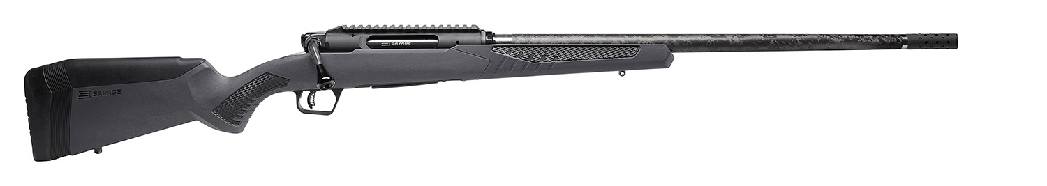 SAVAGE Arms 57894 Impulse Mountain Hunter 308 Win 4+1 22" Threaded Proof Research Carbon Fiber Barrel, Gray Accustock With Black Rubber Cheek Piece And Grips