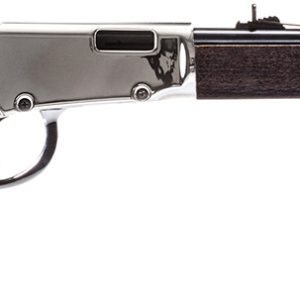 Rossi RL22181WD-NI Rio Bravo  22 LR 15+1 18" Polished Black Barrel, Nickel Rec, Black Hardwood Furniture