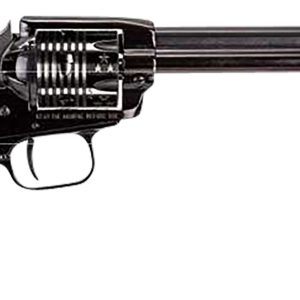 Heritage Mfg RR22B6ECSS Rough Rider Independence Day 22 LR 6 Shot 6.50" Black Oxide Barrel & Frame, Black Oxide w/Engraved US Flag Cylinder, Custom Designed US Flag w/Soldier Grips