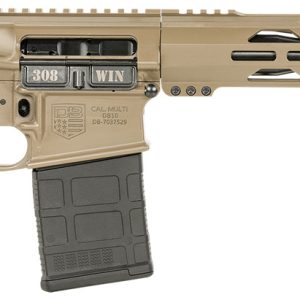 Diamondback DB1222C061 DB10  308 Win 20+1 13.50", FDE, Carbon Lower, 9" M-LOK Handguard, Black Padded Buffer Tube/Magpul Grip