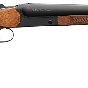 Chiappa Firearms 930.360 500 Field 12 Gauge Break Open 3" 2 20" Black Side By Side Barrel, Black Steel Receiver, Fixed Walnut Wood Stock