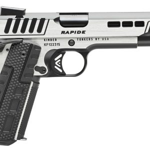 Kimber Mfg.,inc 3000426  Rapide Scorpius 10mm 8+1 5" Black KimPro II w/ Brush Polished Flats Stainless Steel Slide G10 Grip