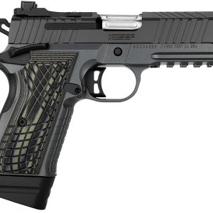 Kimber Mfg.,inc 3100016 KDS9C  9mm 15+1 4.09" KimPro Gray Front and Rear Serrations Stainless Steel OD Green G-10 Grip