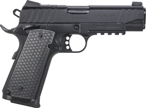 GIRSAN Mc1911 Influencer 45acp - Officer Adj Sight 6rd Black