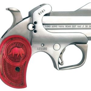 BOND ARMS MAMA BEAR 357 MAG - 2.5"BBL. FS SS PINK BEAR GRIP