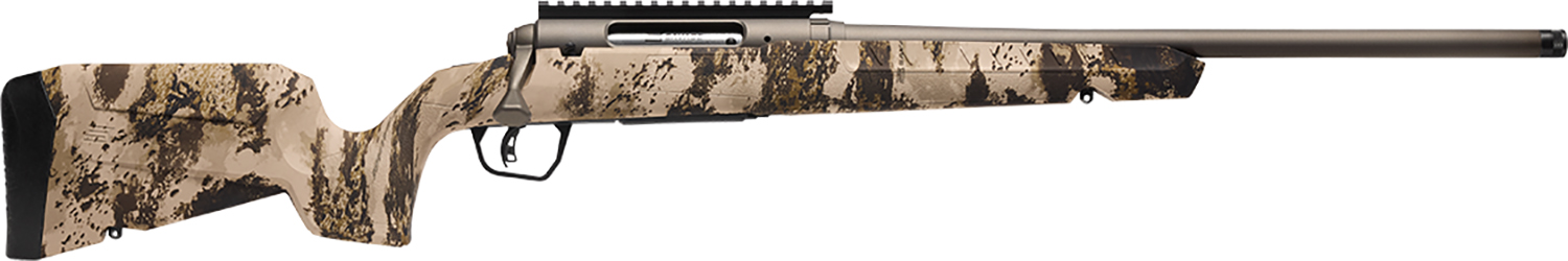 SAVAGE Arms 32343 Axis 2 Pro Compact 400 Legend 4+1 20" Gun Metal Bronze Cerakote Heavy Sporter Threaded Barrel & Picatinny Rail Carbon Steel Receiver, Fixed Western Camo Synthetic Stock, Right Hand
