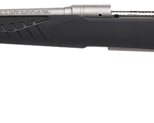 Savage Arms 57086 110 Storm 243 Win 4+1 22", Matte Stainless Metal, Gray Fixed AccuStock with Accufit, Left Hand