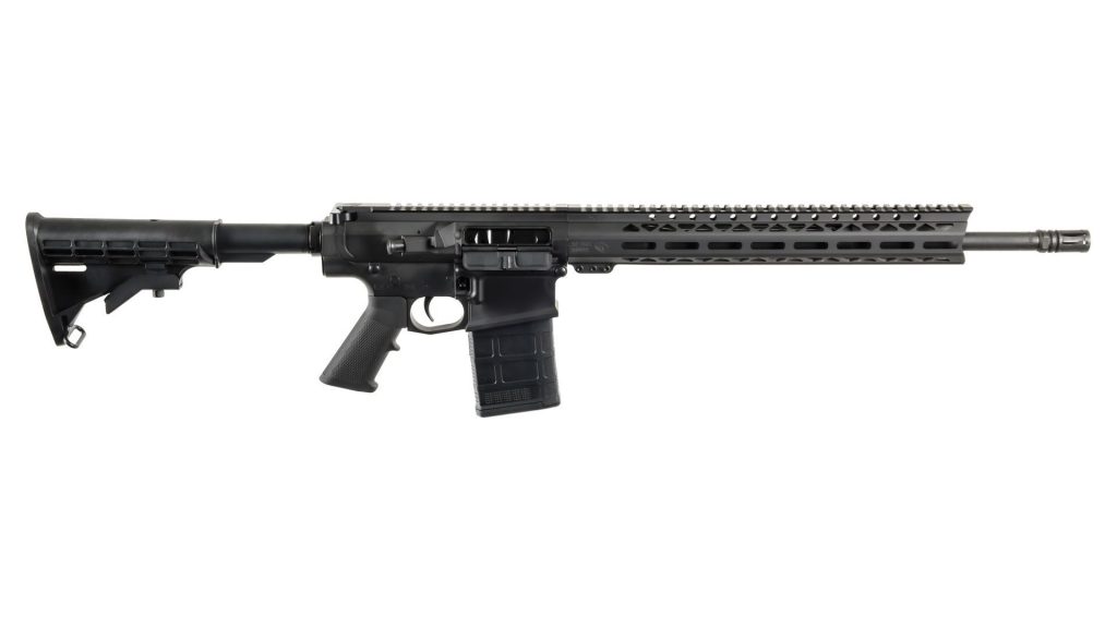 A picture of 0011477 lf308 battle rifle cerakote black blk 308 win 20rd mag with USA Gun Store