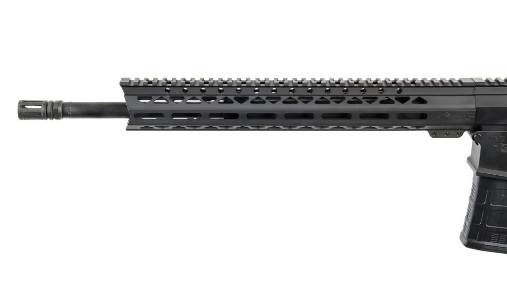 A picture of 0011478 lf308 battle rifle cerakote black blk 308 win 20rd mag with USA Gun Store