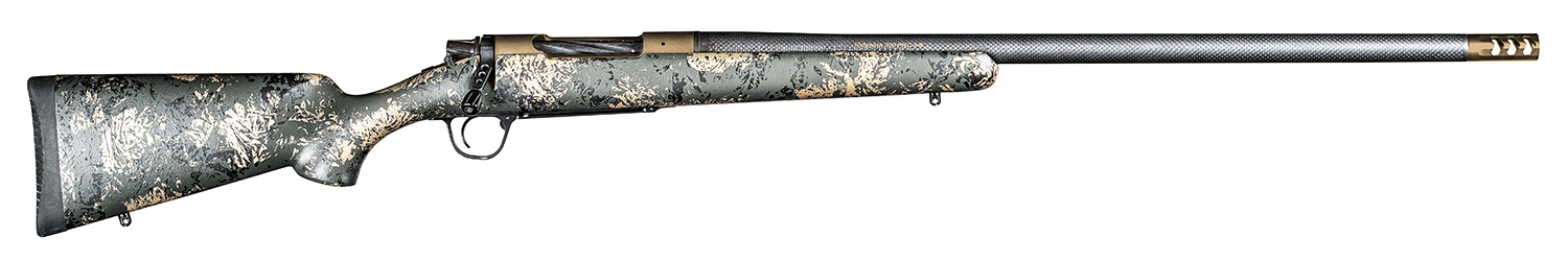 CHRISTENSEN Arms 8010619000 Ridgeline Fft 6.5-284 Norma 4+1 22" Carbon Fiber/threaded Barrel, Burnt Bronze Cerakote, Green With Black/tan Accents Stock