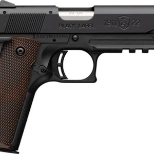 BROWNING 1911-22 22LR FS - 4.25" MATTE BLACK/BROWN GRIPS