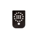 A picture of 0001464 glock magazine 3 percenter base plate floor plate cg 055b3 with USA Gun Store