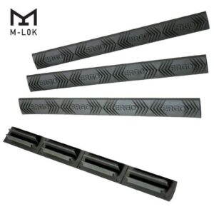 A picture of 0003180 ergo 4 slot m lok wedgelok rail cover 4pk black with USA Gun Store
