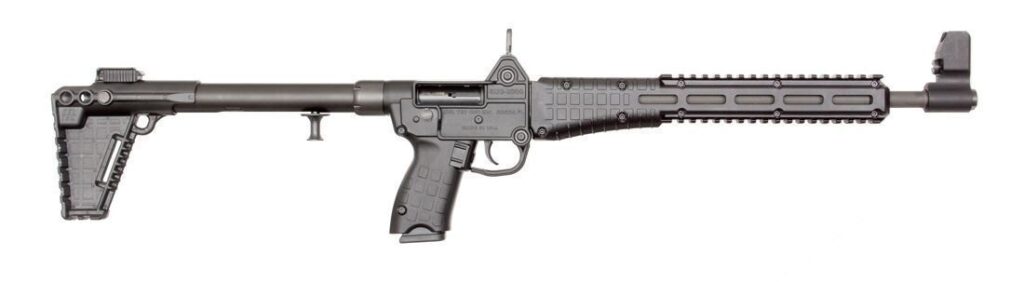 A picture of 0003250 keltec sub 2000 g2 9mm rifle 10rd m lok mp mags adj stock blued black finish with USA Gun Store