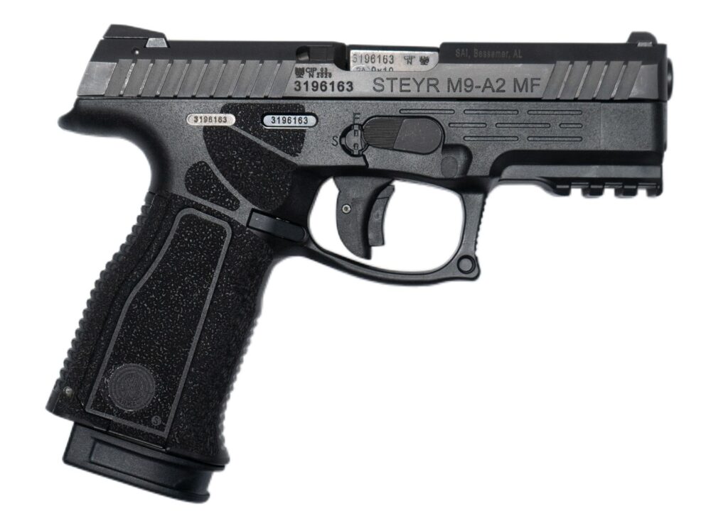 A picture of 0007973 steyr arms m9 a2 mf medium frame 9mm 17rd striker fired pistol with USA Gun Store