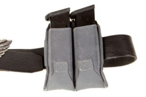 A picture of 0008903 blue force gear belt mounted ten speed double pistol mag pouch with USA Gun Store