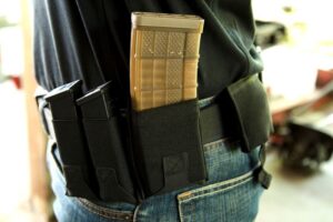 A picture of 0008909 blue force gear belt mounted ten speed high rise m4 mag pouch with USA Gun Store