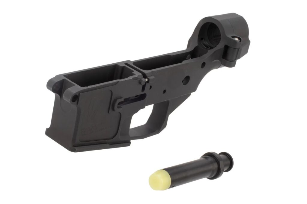 A picture of 0009435 17 design and mfg integrated folding lower receiver ar 15 stripped with USA Gun Store