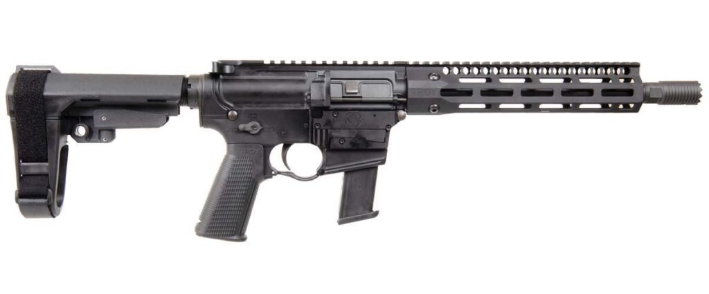 A picture of 0009843 troy industries pistol 9mm lrbho 105 barrel optic ready with USA Gun Store