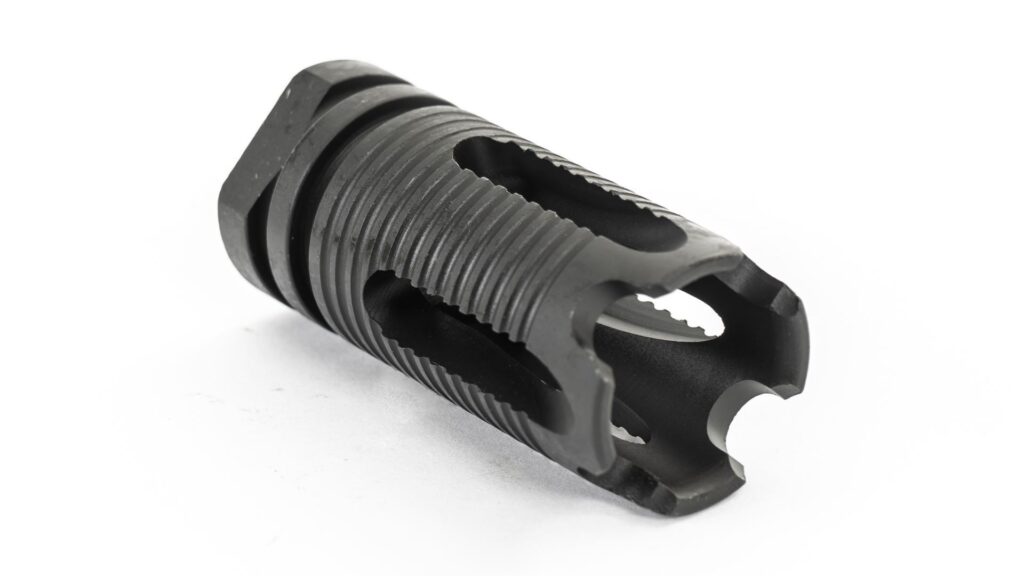 A picture of 0009943 ar15 phantom style flash hider 58 32 with USA Gun Store