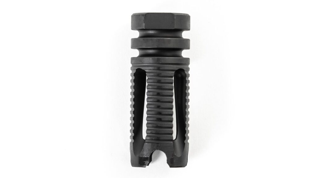 A picture of 0010203 kak industry ar15 phantom style flash hider 12 28 with USA Gun Store