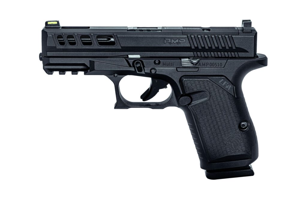 A picture of 0011331 lfa lf amp g19 frame 9x19 3925 barrel 15rd non ported barrel black with USA Gun Store
