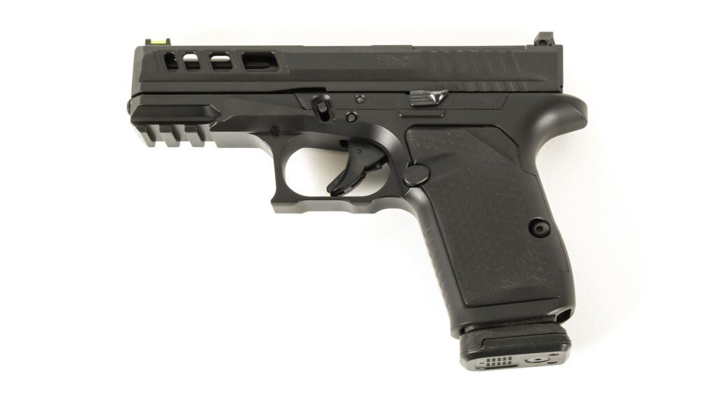 A picture of 0011580 lfa lf amp g19 frame 9x19 3925 barrel 15rd non ported barrel black with USA Gun Store