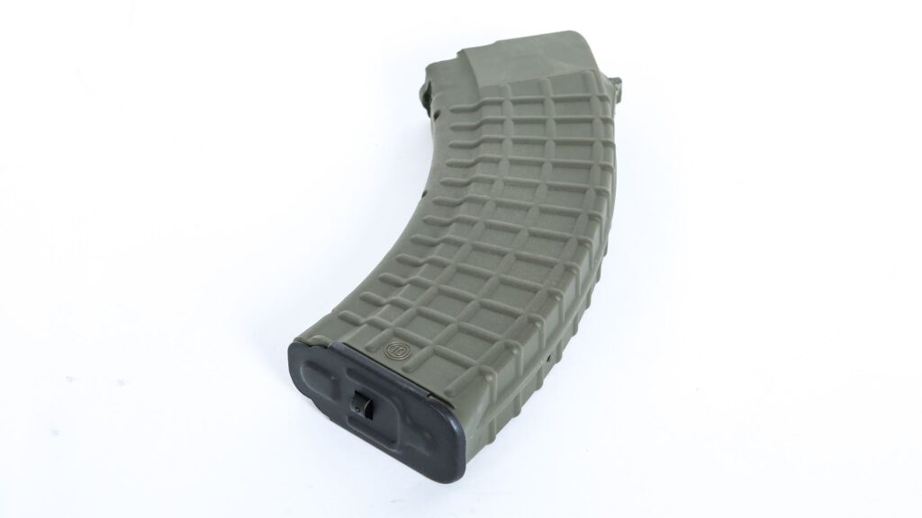 A picture of 0011686 arsenal circle 10 762x39mm factory original od green polymer 30 round magazine with USA Gun Store