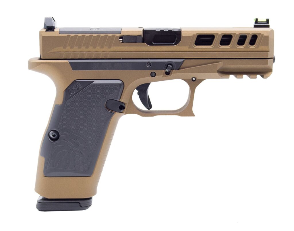 A picture of 0011710 lfa lf ampx pistol g19x frame 9mm 39 in barrel 17rd burnt bronze with USA Gun Store