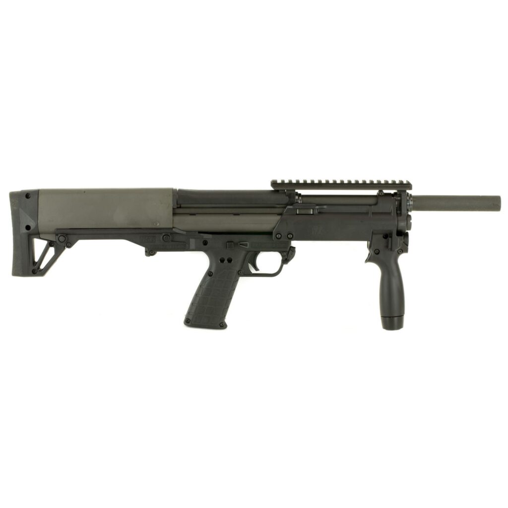A picture of 0011761 kel tec ksg compact green 12 gauge 3 185 barrel 4 round shotgun with USA Gun Store