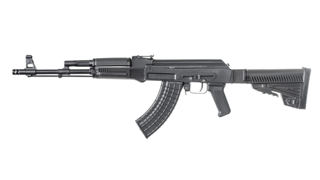 A picture of 0012169 arsenal sam7r 762x39mm semi auto rifle bulgarian ar m5 telescopic buttstock 30rd mag with USA Gun Store
