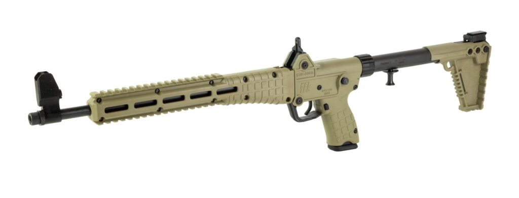 A picture of 0012202 keltec sub 2000 9mm carbine glock 17 10rd magazine blued tan finish with USA Gun Store