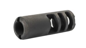A picture of 0012347 arsenal ak 20 style muzzle brake 762x39 14x1mm lh threads stainless steel with USA Gun Store