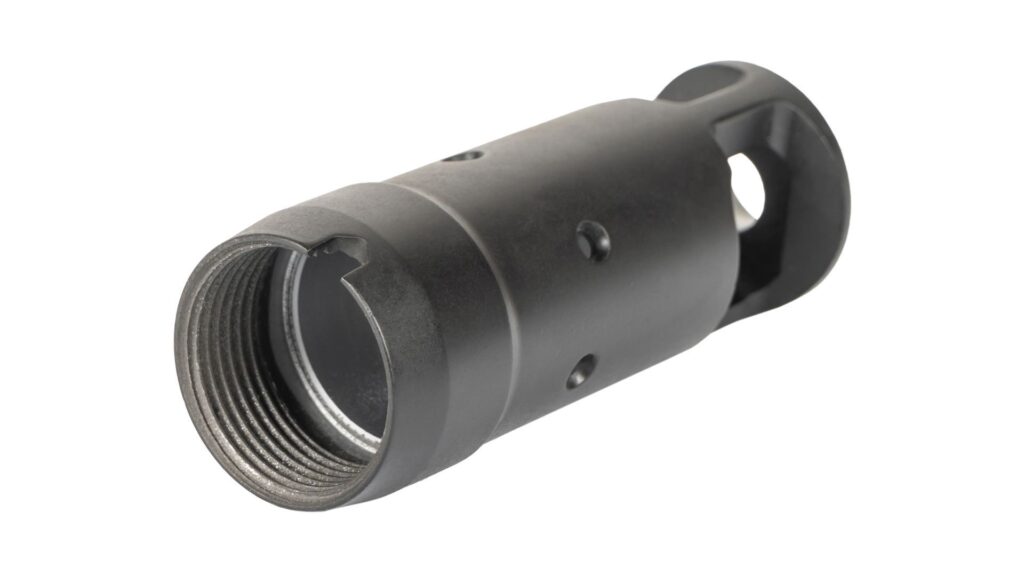 A picture of 0012389 arsenal compensator with 24x15mm right hand threads for ak74 545x39mm and 556x45mm rifles with USA Gun Store