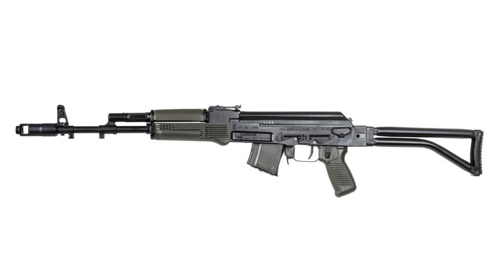 A picture of 0012663 arsenal sam7sf 84e 762x39mm od green semi auto rifle with enhanced fcg od green 10rd with USA Gun Store
