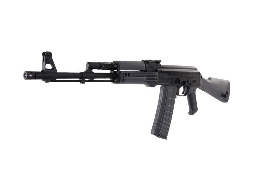 A picture of 0012834 arsenal sam5 556x45mm semi auto milled receiver ak47 rifle gray 30rd with USA Gun Store