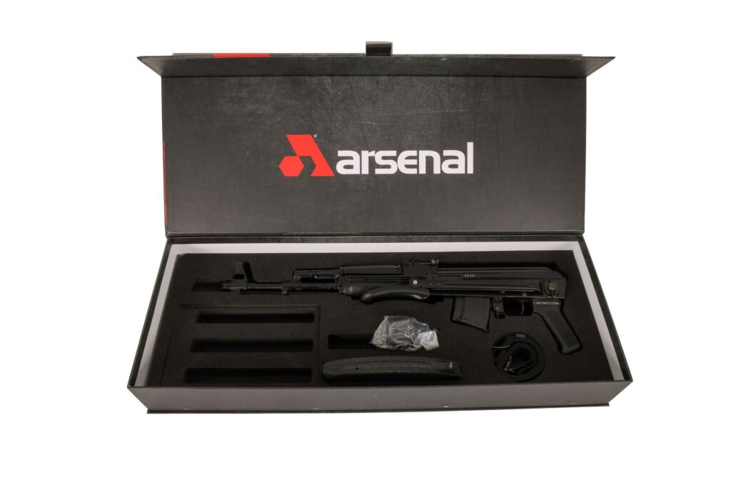 A picture of 0012910 arsenal sam7uf 86 762x39mm under folder rifle 30rd mag premium storage box with USA Gun Store