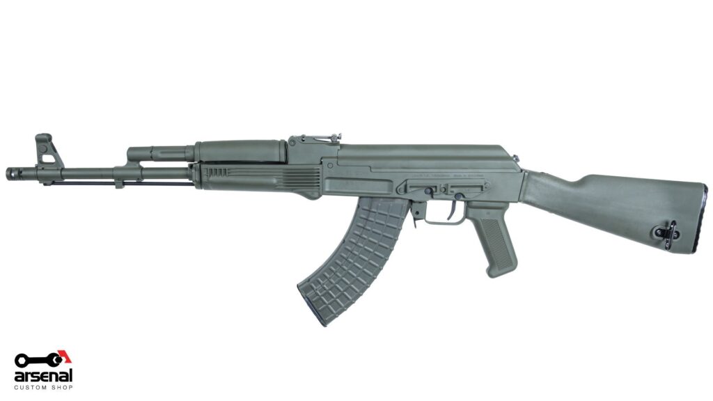 A picture of 0012913 arsenal custom shop od green cerakote sam7r 762x39mm semi auto rifle with USA Gun Store